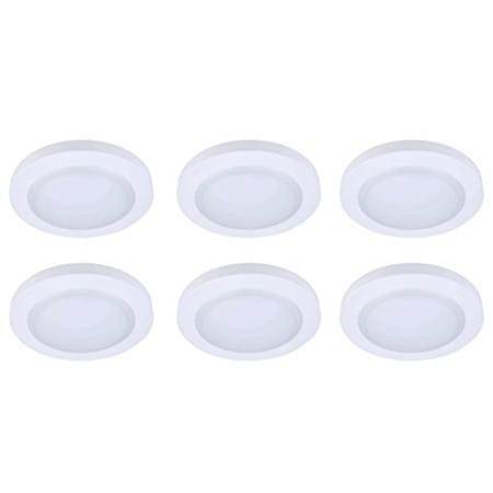 Brightlight 6 in. 16.5W 3000K Disk Light, 6PK BR283747